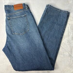 Lucky Brand Women's High-Rise Straight Jeans — Medium Blue Size 12L